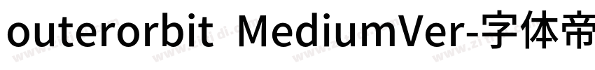 outerorbit MediumVer字体转换